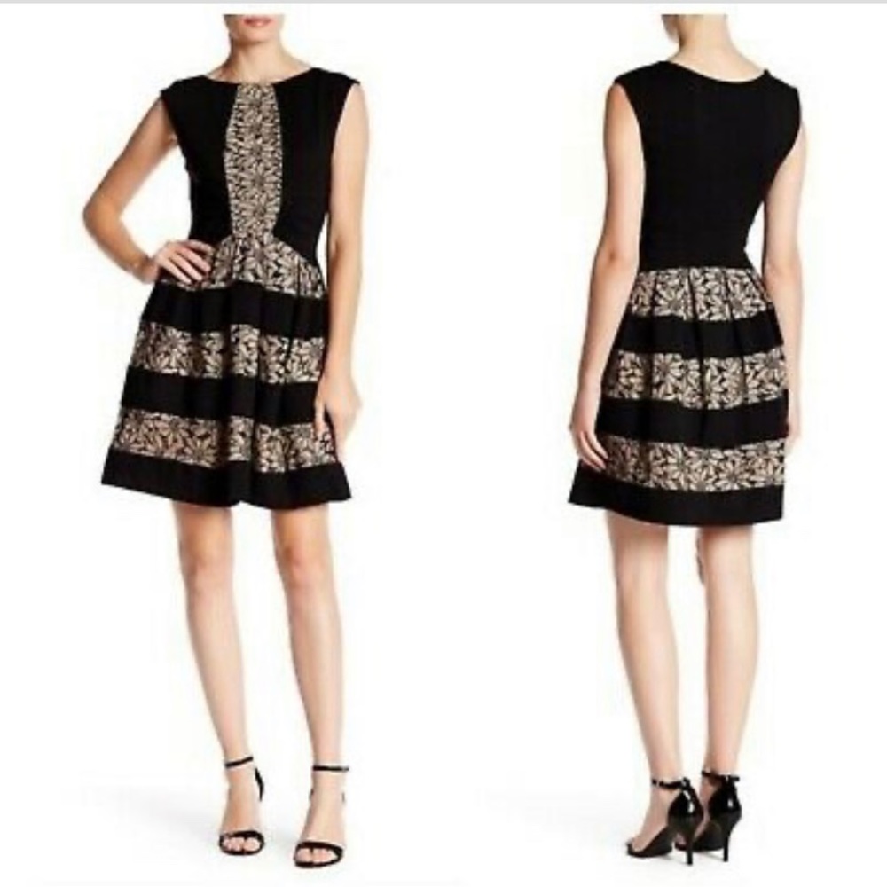 Anthropologie Eva Franco Laced Strata Dress Sz 10